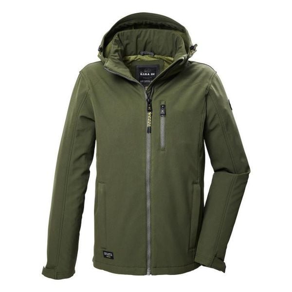 Kurtka softshell z kapturem Killtec GW 29. Zielone kurtki męskie GIGA DX, m, bez wzorów, z materiału, z kapturem, trekkingowe. Za 341.50 zł.