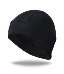 Ocieplana Lekka Czapka Kolarska pod Kask LUXA Core Black (jesień / wiosna). Czarne czapki damskie one, na jesień, bez wzorów, z materiału, klasyczne. Za 99.00 zł.
