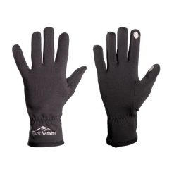 Rękawice turystyczne unisex Fjord Nansen Grip Smart. Czarne rękawiczki damskie FJORD NANSEN, bez wzorów, z polaru. Za 99.99 zł.