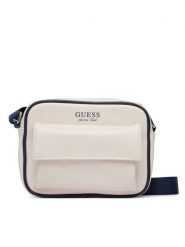 Guess Torebka V6YZ04 W3009 Kremowy. Białe listonoszki damskie Guess, z aplikacjami, ze skóry, bez dodatków. Za 294.99 zł.