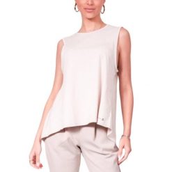 Koszulka sportowa damska Superdry Flex Loose Open Back Tank top. Brązowe koszulki sportowe damskie Superdry, bez wzorów, z bawełny, bez ramiączek, na fitness i siłownię. W wyprzedaży za 86.00 zł.