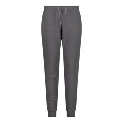 Spodnie bawełniane damskie CMP. Szare spodnie dresowe damskie CMP, bez wzorów, z bawełny, eleganckie, długie. Za 250.00 zł.