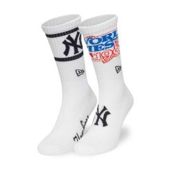 Skarpetki New York Yankees Crew. Białe skarpetki damskie New Era, bez wzorów. Za 115.00 zł.