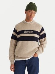 Element Sweter 2000s RIB CR ELYSW00128 Beżowy Regular Fit. Brązowe swetry męskie Element, l, bez wzorów, z syntetyku, bez kołnierzyka, bez ramiączek. Za 529.99 zł.