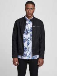 Jack & Jones Kurtka z imitacji skóry Rocky 12147218 Czarny Regular Fit. Czarne kurtki męskie Jack & Jones, m, bez wzorów, ze skóry, bez kaptura. Za 349.99 zł.
