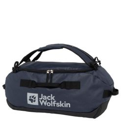 Torba podróżna Jack Wolfskin All-In Duffle. Niebieskie torby podróżne damskie Jack Wolfskin, bez wzorów. Za 359.99 zł.