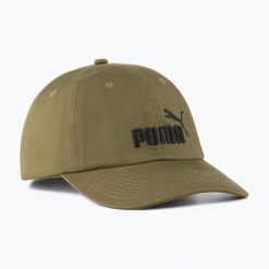 Czapka z daszkiem PUMA Ess No.1 Logo BB. Zielone czapki damskie Puma, bez wzorów. Za 69.99 zł.