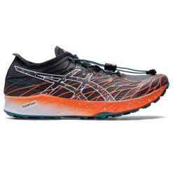 Buty terenowe damskie Asics Fujispeed. Czarne obuwie trekkingowe damskie Asics, z materiału, bez zapięcia. Za 531.75 zł.