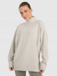 BLUZA DAMSKA DRESOWA 4F TRENINGOWA DO JOGI TFSWF589 S KOLOR BEŻOWY. Brązowe bluzy damskie 4F, l, bez wzorów, z bawełny, sportowe, bez ramiączek, bez kaptura. Za 136.25 zł.