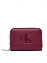 Calvin Klein Portfel Bold Ck Medium Zip Around LV04F1154G Różowy. Czerwone portfele damskie Calvin Klein, ze skóry. Za 209.99 zł.