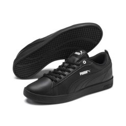 Trampki Puma Smash Wns v2 L, Czarny, Kobiety. Czarne trampki i tenisówki damskie Puma, bez wzorów, ze skóry, bez zapięcia. Za 264.20 zł.