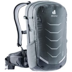 Plecak rowerowy Deuter Flyt 20 - graphite/black. Czarne plecaki męskie Deuter, bez wzorów, z materiału. Za 702.89 zł.