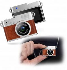 Aparat cyfrowy Xrec Mini Aparat Cyfrowy X4 2mp 1080p Lcd 0,96 Wisiorek Breloczek Zawieszka / X4 Brązowy. Aparaty kompaktowe Xrec. Za 99.99 zł.