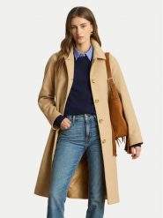 LAUREN RALPH LAUREN Płaszcz wełniany 297P04140002 Beżowy Regular Fit. Brązowe płaszcze damskie Lauren Ralph Lauren, na zimę, bez wzorów, z syntetyku, bez kołnierzyka, bez kaptura. Za 1,899.00 zł.