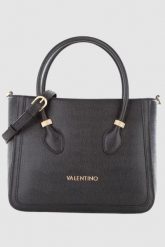 VALENTINO Czarna torebka Montmartr Shopping. Czarne shopperki damskie Valentino by Mario Valentino, bez wzorów, duże, bez dodatków. W wyprzedaży za 499.99 zł.