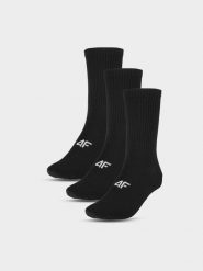 4F Skarpety casual za kostkę (3-pack) męskie - czarne 39-42. Czarne skarpety męskie 4F, bez wzorów, z bawełny. Za 54.99 zł.