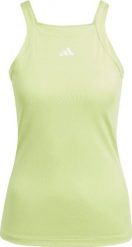 Adidas Koszulka damska adidas Top Aeroready Train Essentials Minimal Branding zielona HZ5628 L. Zielone bluzki damskie Adidas, l, bez wzorów, bez kołnierzyka, bez ramiączek. Za 128.51 zł.