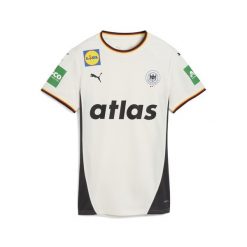 Damska koszulka domowa niemieckiej reprezentacji w piłce ręcznej PUMA. Białe koszulki sportowe damskie Puma, bez wzorów, bez ramiączek, do piłki ręcznej. Za 329.00 zł.