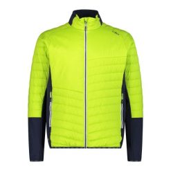 Kurtka hybrydowa CMP. Zielone kurtki męskie CMP, bez wzorów, z puchu, sportowe, bez kaptura. Za 499.00 zł.