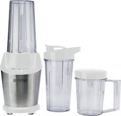 Blender Gorenje BN1000E, blat stołu, moc 1000 W, materiał słoika Tritan, pojemność słoika 0,75 L, kruszenie lodu, biały. Białe blendery Gorenje. Za 263.99 zł.