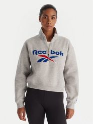 Reebok Bluza Jazz RK25170CCW Szary Regular Fit. Szare bluzy damskie Reebok, s, bez wzorów, z bawełny, bez ramiączek, bez kaptura. Za 129.99 zł.