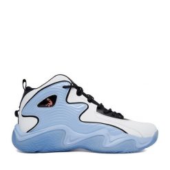 Buty do koszykówki SHAQ. Niebieskie buty sportowe męskie Shaq, bez wzorów, bez zapięcia, do koszykówki. Za 349.99 zł.