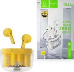 Słuchawki Vega SŁUCHAWKI BLUETOOTH DENMEN EARBUDS ŻÓŁTE DL29 TWS>. Żółte słuchawki bezprzewodowe Vega. Za 40.22 zł.