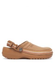 Crocs Klapki 214048 Brązowy. Brązowe klapki męskie Crocs, bez wzorów, z tworzywa sztucznego, bez zapięcia. Za 319.99 zł.