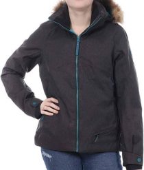 Kurtka narciarska damska Eider zimowa. Szare kurtki sportowe damskie Eider, na zimę, l, bez wzorów, z materiału, bez ramiączek, bez kaptura, narciarskie. Za 343.49 zł.