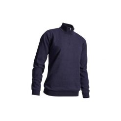 Sweter do golfa wiatroszczelny damski. Niebieskie swetry nierozpinane damskie INESIS, s, bez wzorów, z bawełny, bez kołnierzyka, bez ramiączek. Za 119.99 zł.