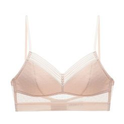 Braletka bez fiszbin na co dzień Kally. Białe biustonosze Intica, bez wzorów, z materiału. W wyprzedaży za 99.00 zł.