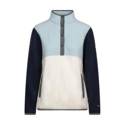 Bluza Polarowa Damska Garzoni AT100. Niebieskie bluzy damskie Trespass, bez wzorów, z polaru, bez ramiączek, bez kaptura. Za 134.99 zł.