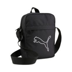 Przenośna czarna torba na ramię Puma Plus. Czarne torby na ramię męskie Puma, z materiału, na ramię. Za 149.99 zł.