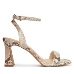 Sandały Aldo. Sandały damskie Aldo, bez wzorów, bez obcasa, na słupku, bez zapięcia. Za 379.99 zł.