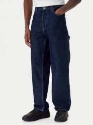 HUGO Jeansy Carpenter 50553473 Granatowy Baggy Fit. Niebieskie jeansy męskie Hugo, z bawełny. Za 569.99 zł.