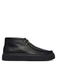 Clarks Trzewiki Torhill Hi 26178264 Czarny. Czarne botki męskie Clarks, bez wzorów, bez obcasa, bez zapięcia. Za 519.99 zł.