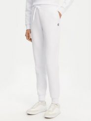 Armani Exchange Spodnie dresowe XW000824 AF10818 U0002 Biały Regular Fit. Białe spodnie dresowe damskie Armani Exchange, bez wzorów, z bawełny. Za 509.99 zł.