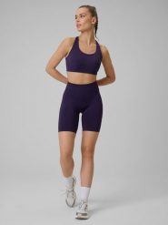 4F Legginsy kolarki treningowe bezszwowe damskie - fioletowe XL/XXL. Fioletowe legginsy damskie 4F, bez wzorów. Za 99.99 zł.