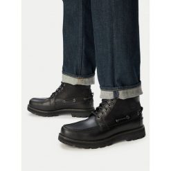 Trzewiki Timberland. Szare botki damskie Timberland, bez wzorów, street, bez obcasa, na płaskiej podeszwie, bez zapięcia. Za 819.99 zł.