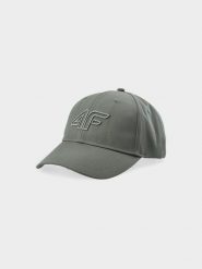 4F Czapka z daszkiem strapback uniseks - oliwkowy/khaki S/M. Brązowe czapki damskie 4F, na lato, bez wzorów, z syntetyku, sportowe. W wyprzedaży za 29.99 zł.