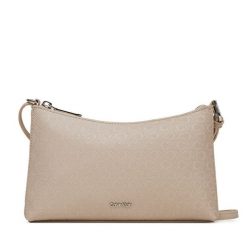 Torebka Calvin Klein. Brązowe listonoszki damskie Calvin Klein, bez wzorów, bez dodatków. Za 259.99 zł.