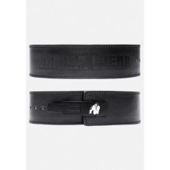 4 Inch Carbon Leather Lever Belt - Czarny. Czarne paski damskie GORILLA WEAR, bez wzorów. Za 426.00 zł.