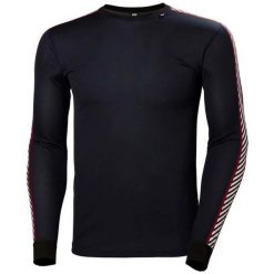 Bluza Helly Hansen lifa stripe crew. Czarne bluzy damskie Helly Hansen, l, bez wzorów, z materiału, bez ramiączek, bez kaptura. Za 243.00 zł.