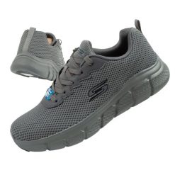 Buty sportowe męskie Skechers Bobs B Flex Chill Edge. Szare buty sportowe męskie Skechers, bez wzorów, bez zapięcia. Za 229.00 zł.