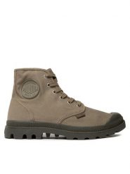 Palladium Trapery Pampa Hi 02352-308-M Zielony. Zielone buty zimowe męskie Palladium, bez wzorów, z materiału, bez obcasa, bez zapięcia. Za 279.99 zł.
