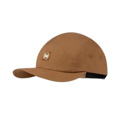 Czapka z daszkiem BUFF 5 PANEL VENTURE CAP SOLID CAMEL. Brązowe czapki damskie Buff, bez wzorów, z bawełny, eleganckie. Za 139.90 zł.