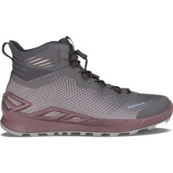 Buty trekkingowe damskie Lowa Merger Mid Gtx. Szare obuwie trekkingowe damskie Lowa, z materiału, bez zapięcia. Za 557.00 zł.