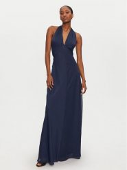STAUD Sukienka wieczorowa Dawn R24P2118CH Granatowy Slim Fit. Niebieskie sukienki damskie STAUD, s, bez wzorów, z syntetyku, wizytowe, bez kołnierzyka, bez ramiączek. Za 1,389.00 zł.