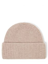 Marie Lund czapka z kaszmiru Kobiety Kaszmir beżowy, ONE SIZE. Brązowe czapki damskie Marie Lund, bez wzorów, z kaszmiru. Za 349.95 zł.