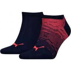 Skarpetki Puma Trampki 2szt Czarny Czerwony Czerwony 43-46. Czarne trampki i tenisówki damskie Puma, bez wzorów, z bawełny, bez zapięcia. Za 125.99 zł.